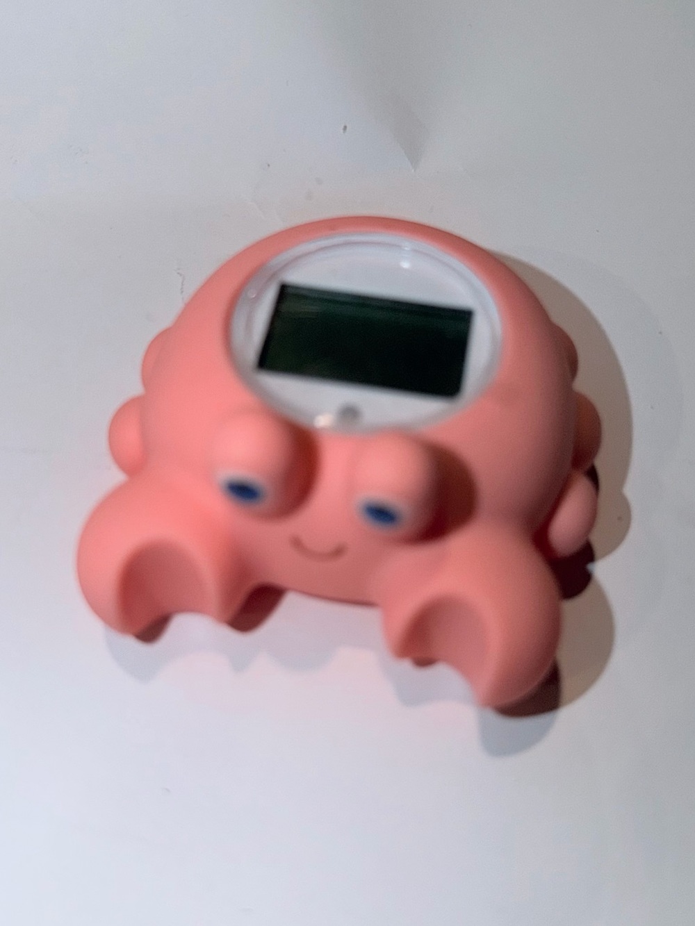 Kids Pink Octopus Bath thermometer , safety water temperature monitor.